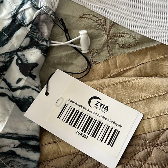 Zyia | White Marble Mesh Jacket Size M NWT - Picture 13 of 16